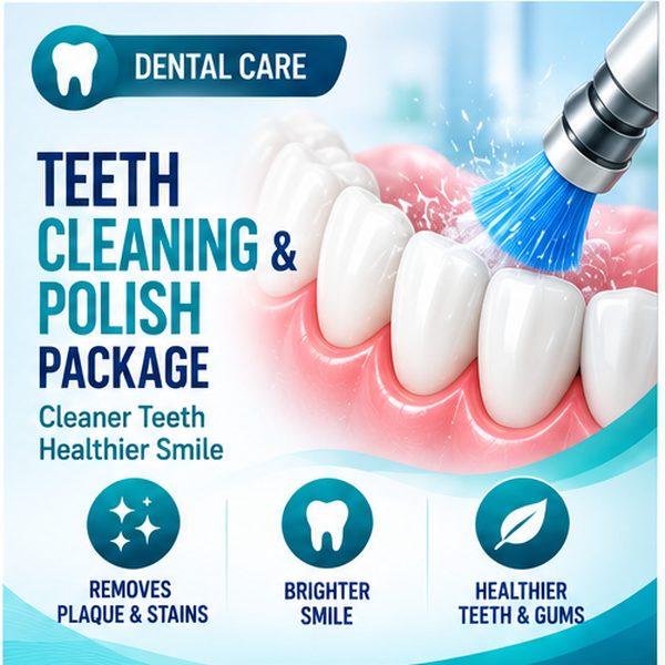 Teeth Cleaning & Polish Package